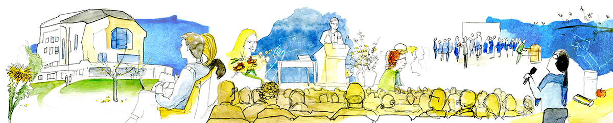 Live erstellte Illustration einer Generalversammlung im Goetheanum