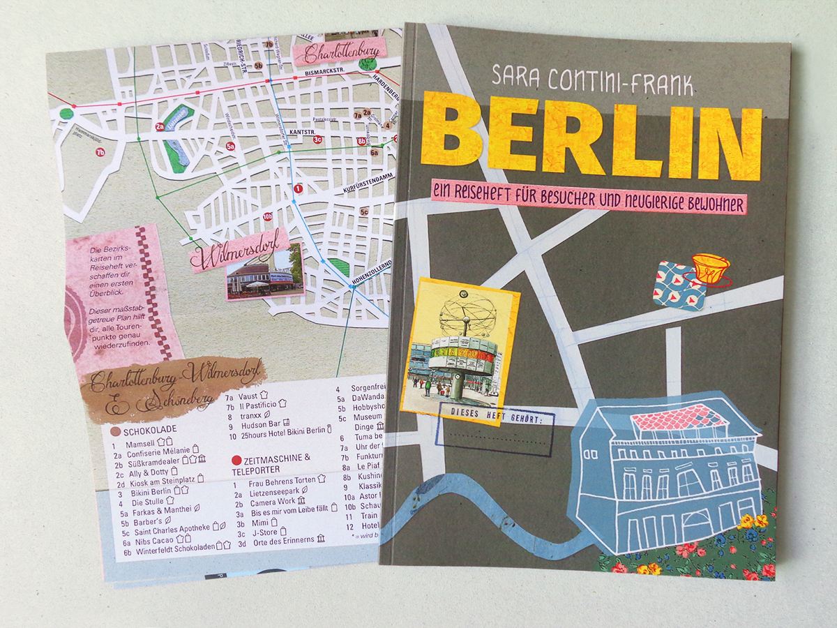 Stadtillustration: Illustrierter Berlin-Reiseführer für Besucher und Bewohner mit beigelegtem Faltplan