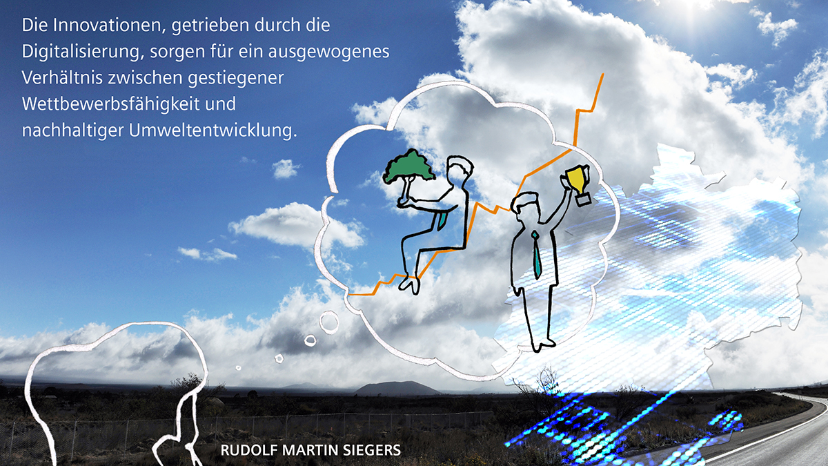 Visual Recording: Animierte Grafik "Innovationsland Deutschland" beim Zukunftsdialog München von Siemens