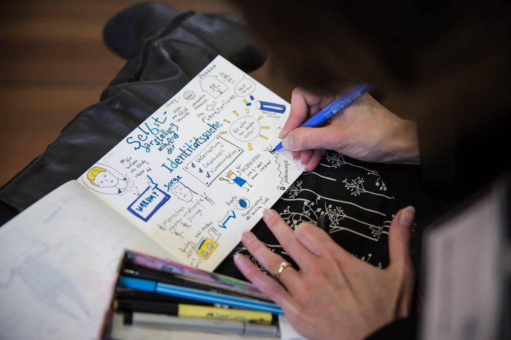 Graphic Recording/Sketchnotes Be yourSELFIE in München